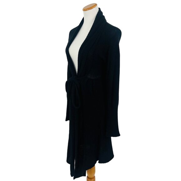VTG Talco Cashmere Blend Maxi Duster Cardigan | Old Money Academia Cottage Goth - Picture 7 of 16